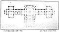 Plan of the lower floor, as realized