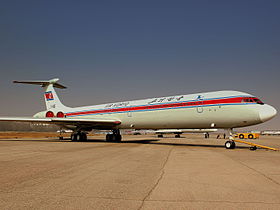 איליושין Il-62 של החברה בנמל התעופה הבינלאומי סונאן