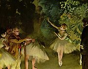 Proves de ballet, 1875. Guaix i pastel, (col·lecció privada)