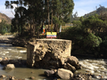 Former bridge over the Gámeza River