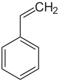 Strukturformel von Styrol