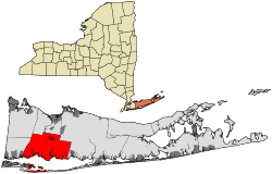 Location in Suffolk County