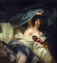 Thálie- olej na plátně Jean-Marc Nattiera z roku 1739