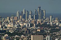 Pohľad na mrakodrapy v Buenos Aires.