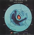 Image 51A team of British researchers found a hole in the ozone layer forming over Antarctica, the discovery of which would later influence the Montreal Protocol in 1987. (from Environmental science)