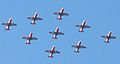 IAF Surya Kiran aerobatic team at Aero India 2009