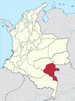 Location of Vaupés