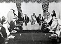 Image 4The emir Isa bin Salman Al Khalifa heads the opening session of the first conference on the formation of a union of the Gulf emirates in February 1968. (from History of Bahrain)