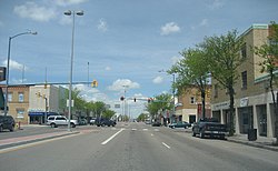 Main Street facing north in downtown Lamar 2007.