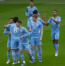 Picture of Manchester City players