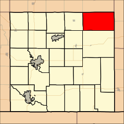 Location in Cowley County