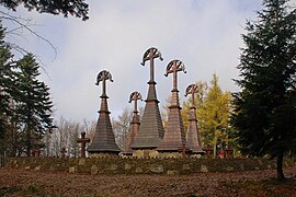 The World War I Eastern Front Cemetery 51 in Regietów (by Dušan Jurkovič, 1915)