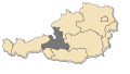 Lage des Landes in Österreich Location of Salzburg state within Austria