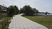 Seaside pedestrian walk