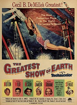 Cecil B. DeMille's Greatest ! The Greatest Show on Earth, 1952.jpg