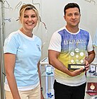 President of Ukraine and the First Lady visit the Olympic House (11 July 2021)