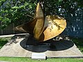 JDS Amatsukaze’s right propeller on display at Yokosuka Naval Base.