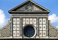 Façade de la basilique Santa Maria Novella (1470).