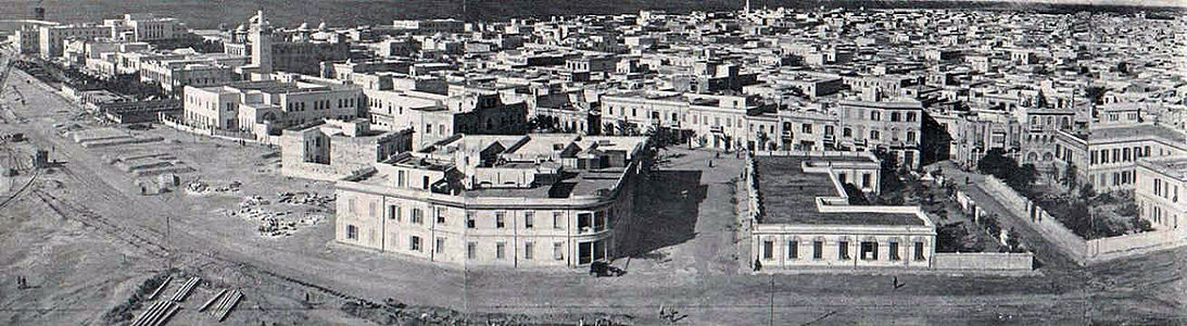 Panorâmica de Bengasi em 1935