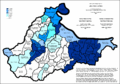 Share of Serbs in Brčko by settlements 2013