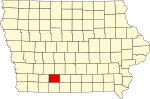 State map highlighting Union County