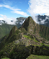 A view of Machu Picchu, Incan architecture, c. 1450 CE