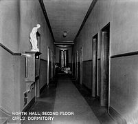 Second floor girls dormitory, 1916
