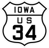 1926-era US 34 shield