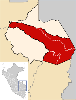 Location of Tambopata in Madre de Dios Region