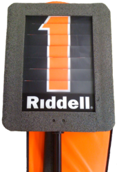 Photograph of a down indicator box on a pole