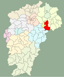 Guixi – Mappa