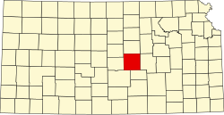 McPherson County na mapě Kansasu