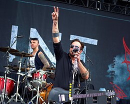 Saint Asonia performing at Rock on the Range 2015