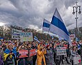 Protest of Russians in exile in Berlin, February 2024