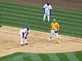 During the 2007 season, the Seattle Mariners and Oakland Athletics participated in a "Turn Back the Clock" promotion and donned uniforms from the 1977 season.