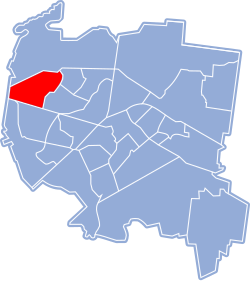 Location of Bacieczki District within Białystok