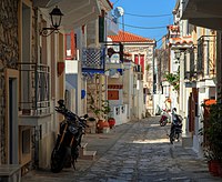 Street in Skiathos town