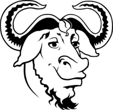 GNU logo.