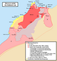 Image 29Map of the Wattasid sultanate (dark red) and its vassal states (light red) (from History of Morocco)