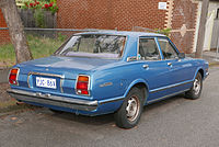 1977 Toyota Cressida sedan, rear view (MX32; Australia)