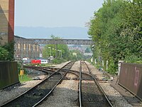 A double junction in Cardiff, Wales