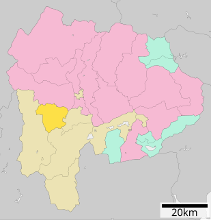 富士川町位置図