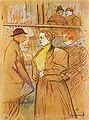 Анрі Тулуз-Лотрек, «В кафе Мулен-Руж», 1890 р.
