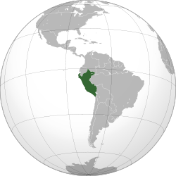 Peru (orthographic projection)