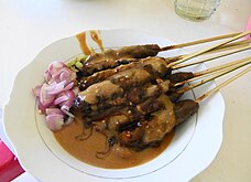 Sate sapi, beef satay from Jepara