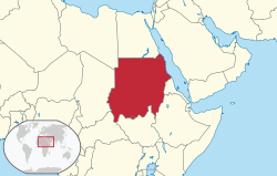 Lokasi Sudan