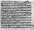 Sixth Symphony handwritten page