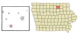 Location of Marble Rock, Iowa