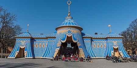 Islamic inspiration - Turkish Tent, Hagaparken, Stockholm, Sweden, by Louis Jean Desprez, 1787[181]