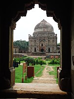 The Sheesh Gumbad in the Lodi Gardens, Delhi